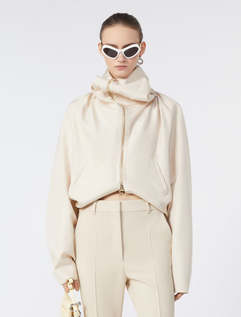 Silk kimono jacket - BEIGE - Sportmax - 4