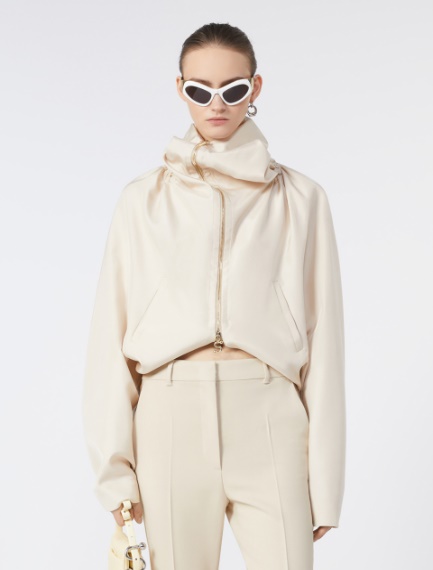 Giacchino a kimono in seta - BEIGE - Sportmax