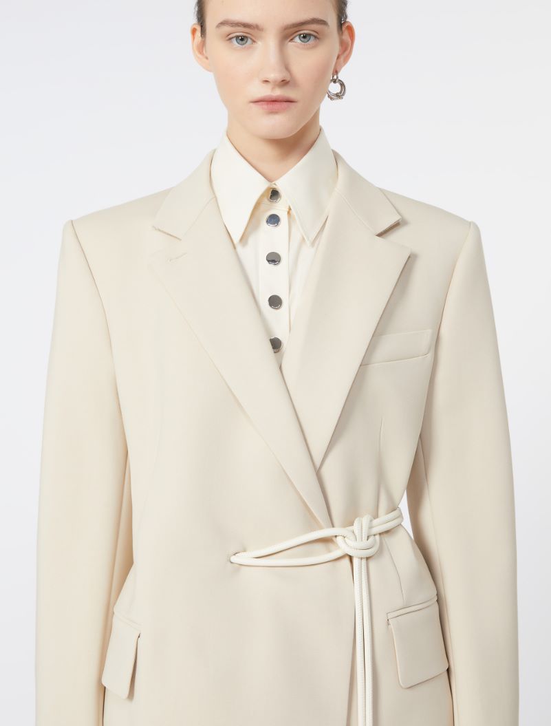 Belted blazer - BEIGE - Sportmax - 4