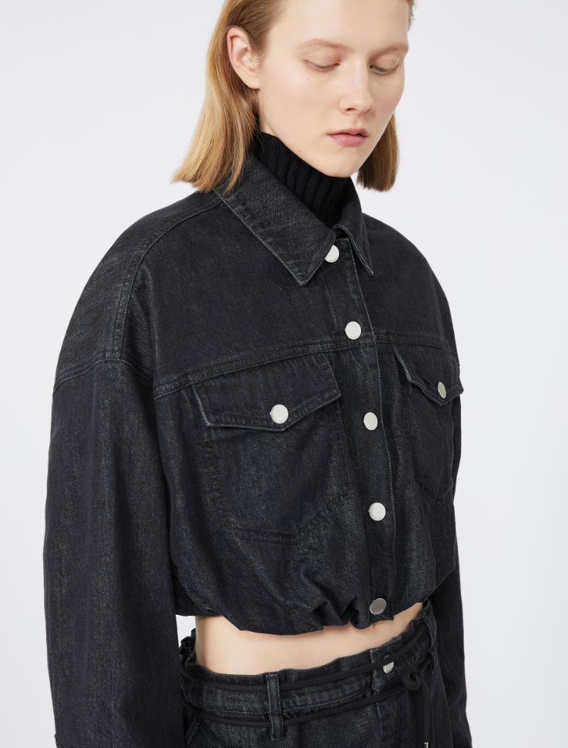 Short denim jacket - BLACK - Sportmax - 4