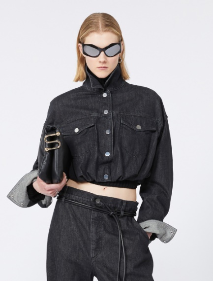 Giacchino corto in denim - NERO - Sportmax