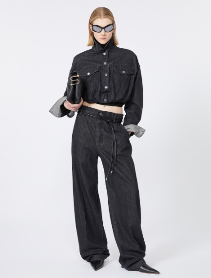 Short denim jacket - BLACK - Sportmax