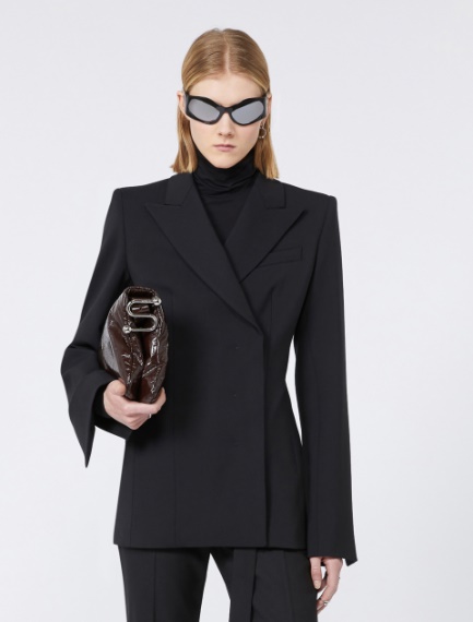 Giacca aderente in gabardina - NERO - Sportmax