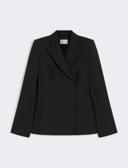 Slim-fit gabardine jacket - BLACK - Sportmax