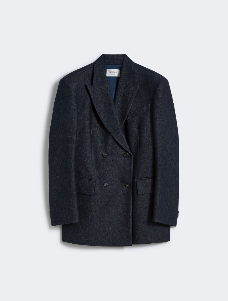 Comfort-fit denim blazer - NAVY - Sportmax - 7