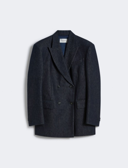 Comfort-fit denim blazer - NAVY - Sportmax