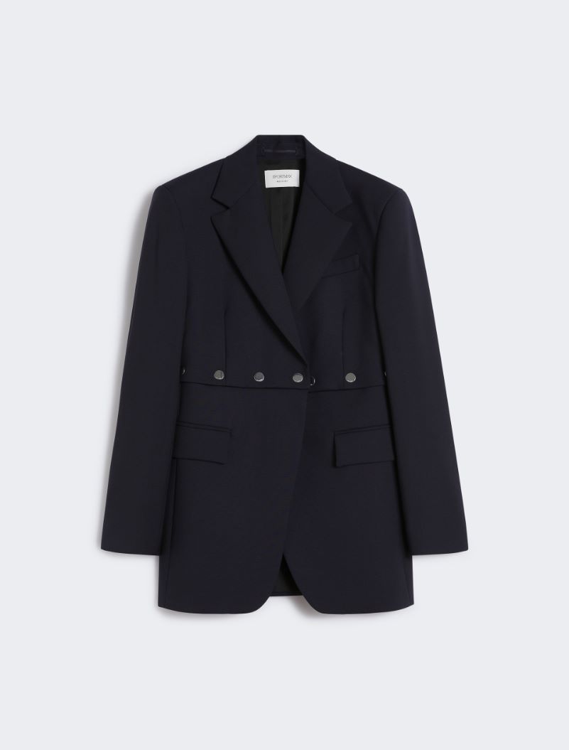 Jacket with detachable hem detail - MIDNIGHTBLUE - Sportmax - 6