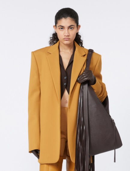 Blazer ampio in lana - RUNWAY - OCRA - Sportmax