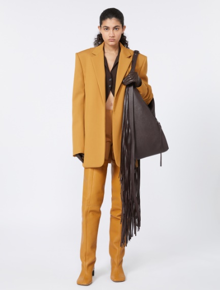 Loose wool blazer - OCHRE - Sportmax