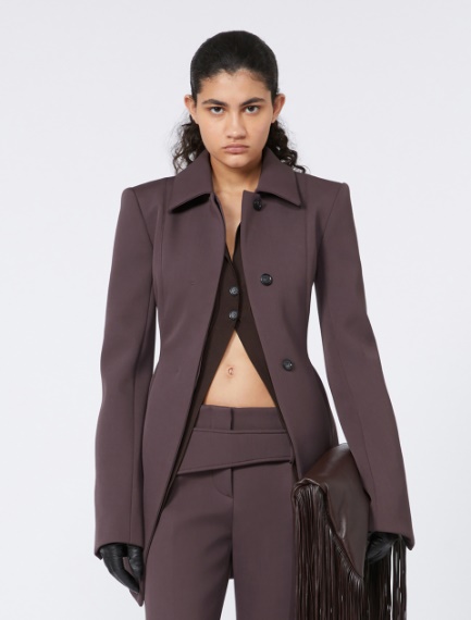 Giacca aderente in lana - RUNWAY - CAFFE` - Sportmax