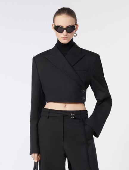 Blazer doppiopetto corto - NERO - Sportmax