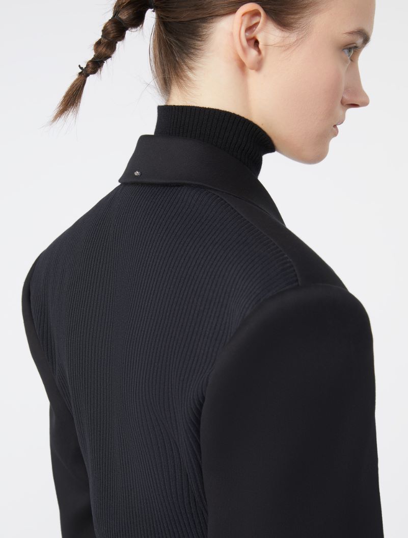 Short double-breasted blazer - BLACK - Sportmax - 4