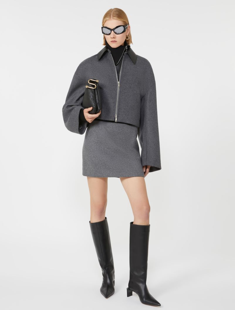 Short wool jacket - DARK GREY - Sportmax