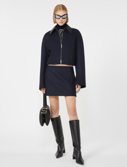 Short wool jacket - MIDNIGHTBLUE - Sportmax