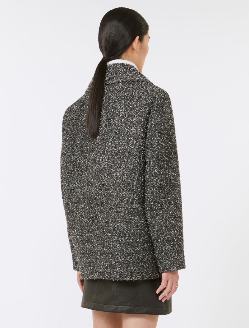 Double-breasted wool heavy jacket - BLACK - Sportmax - 3