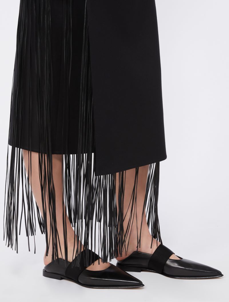 Fringed skirt - BLACK - Sportmax - 4