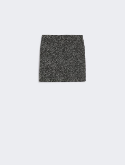 Wool-blend mini skirt - BLACK - Sportmax