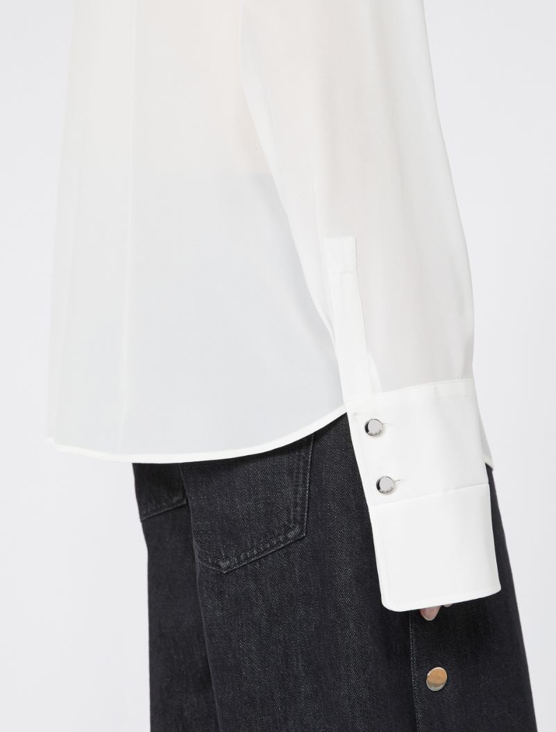 Silk shirt - WHITE - Sportmax - 4