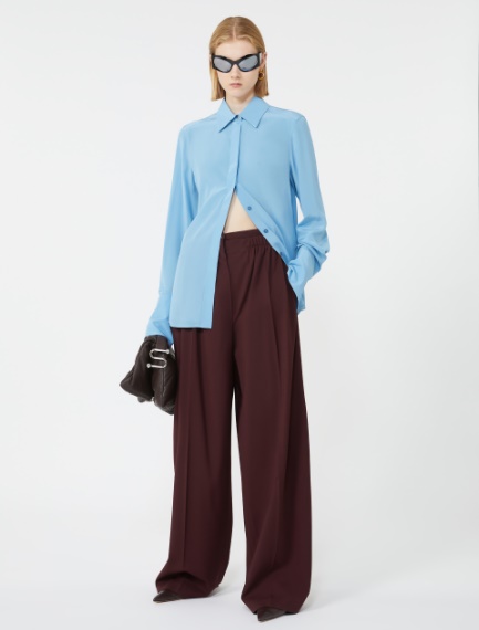 Silk shirt - LIGHT BLUE - Sportmax