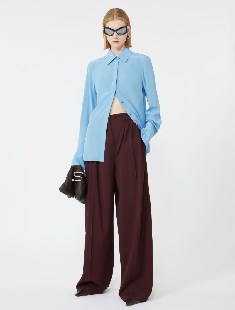Silk shirt - LIGHT BLUE - Sportmax