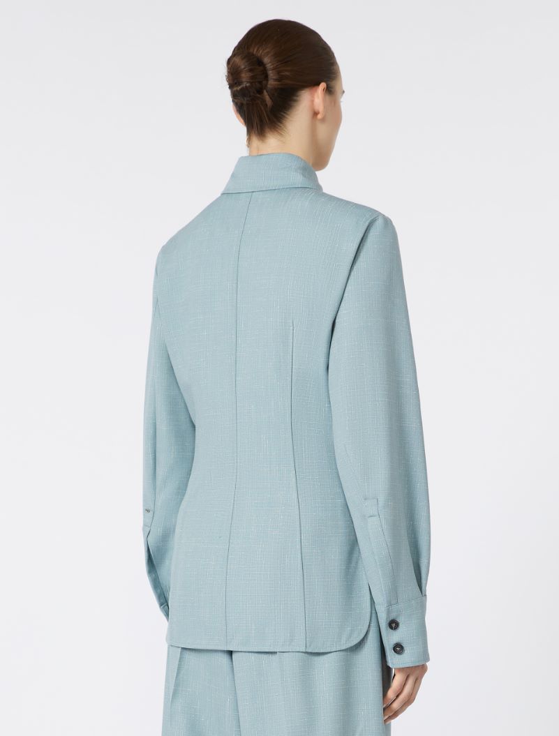 Wool-blend shirt - LIGHT BLUE - Sportmax - 3