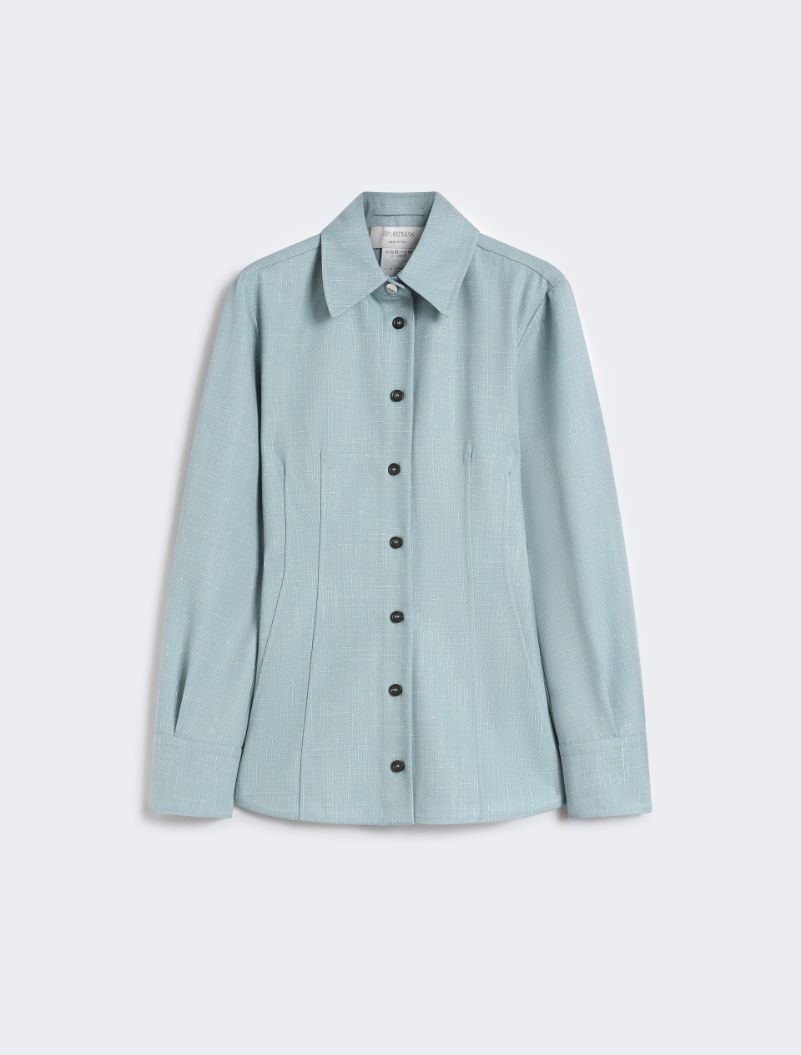 Wool-blend shirt - LIGHT BLUE - Sportmax - 6