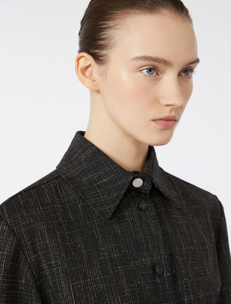 Wool-blend shirt - BLACK - Sportmax - 4