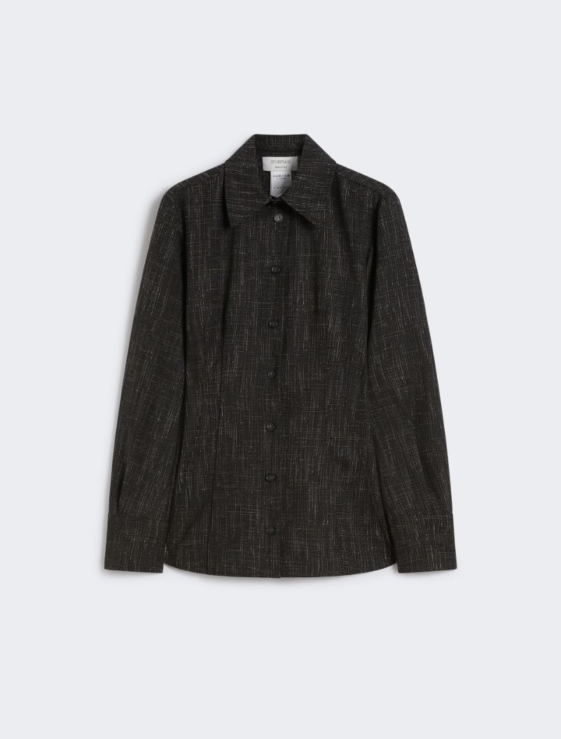 Wool-blend shirt - BLACK - Sportmax - 6