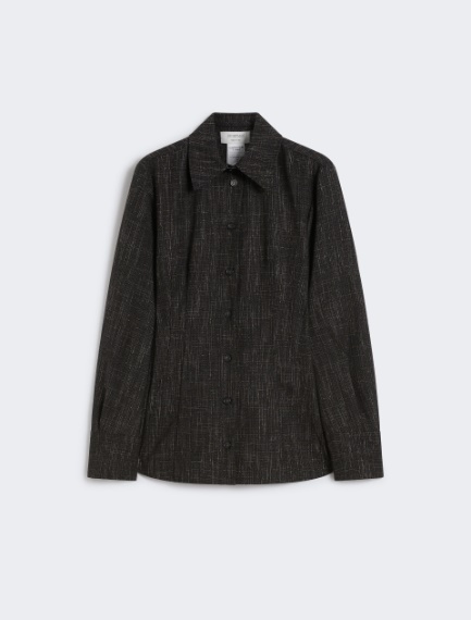 Wool-blend shirt - BLACK - Sportmax