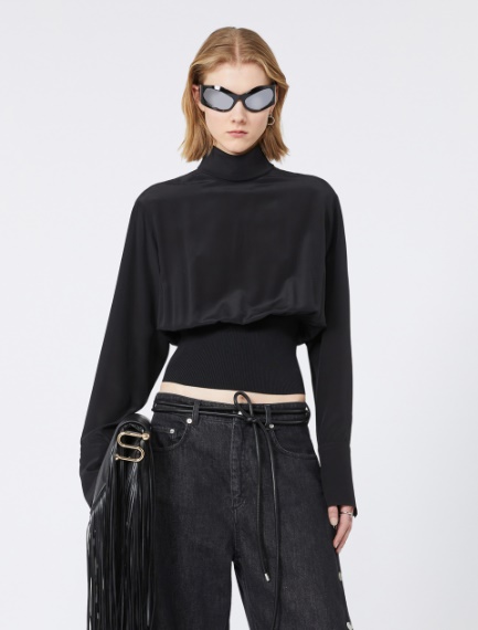 Blusa in seta - NERO - Sportmax