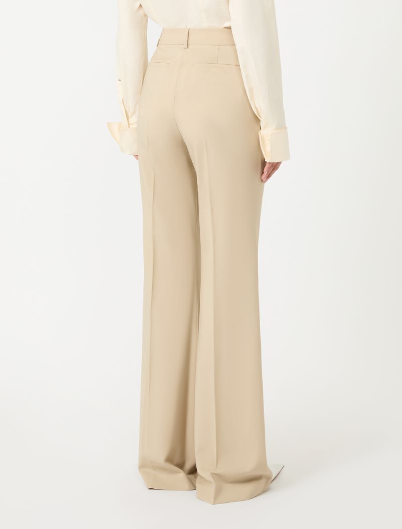 Flared stretch wool trousers - MAKE UP NUDE - Sportmax - 3