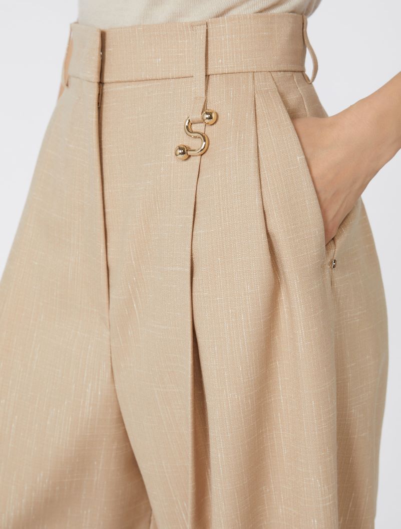 Oversized trousers - BEIGE - Sportmax - 4