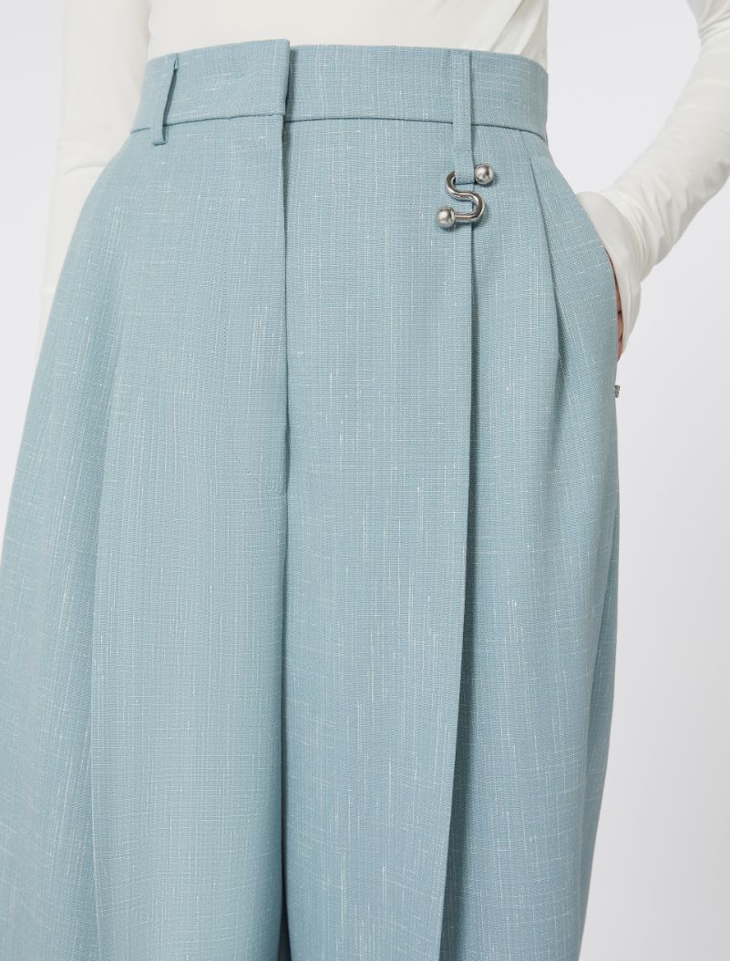 Pantalone oversize - AZZURRO - Sportmax - 4