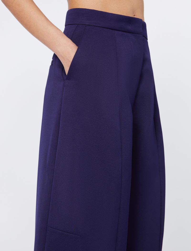 Oversize low-rise trousers - RUNWAY - DARK VIOLET - Sportmax - 4