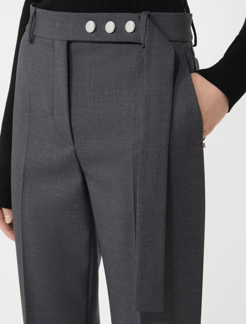 Cigarette trousers - DARK GREY - Sportmax - 4