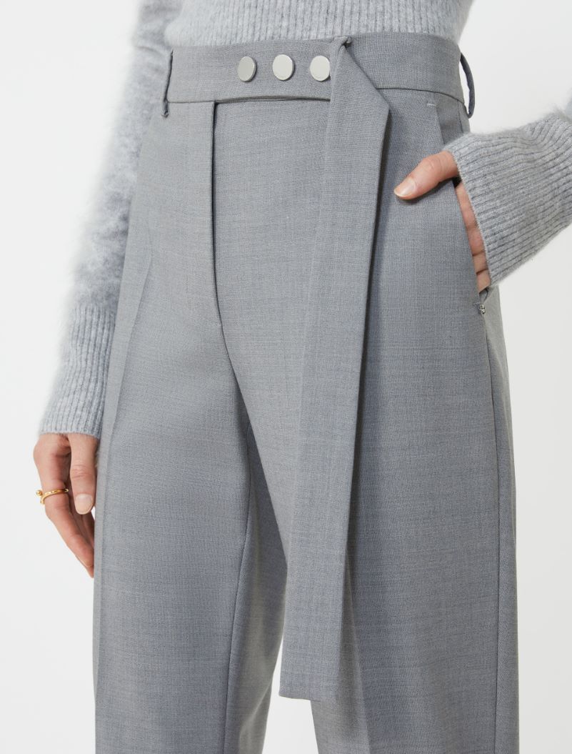 Cigarette trousers - MEDIUM GREY - Sportmax - 4