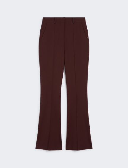 Slim flared trousers - WINE-COLOURED - Sportmax