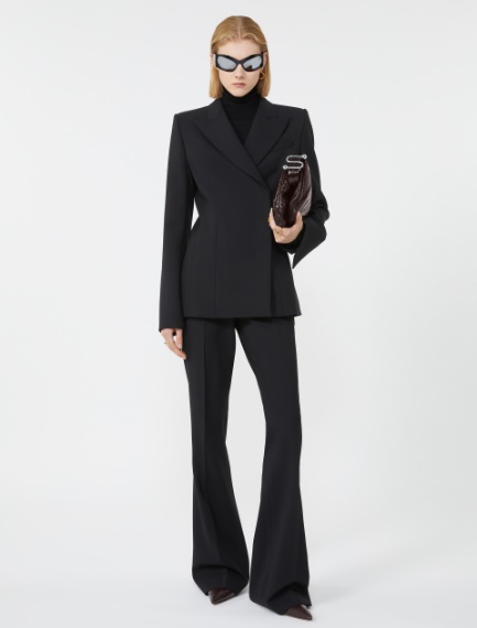 Slim flared trousers - BLACK - Sportmax