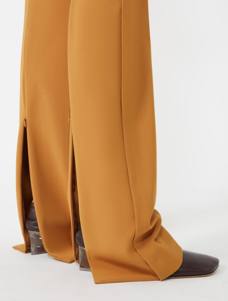 Low-rise stretch trousers - RUNWAY - OCHRE - Sportmax - 4