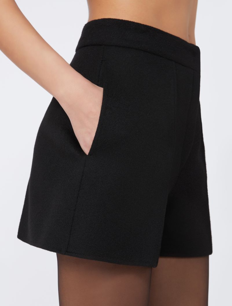 Double cloth shorts - RUNWAY - BLACK - Sportmax - 4
