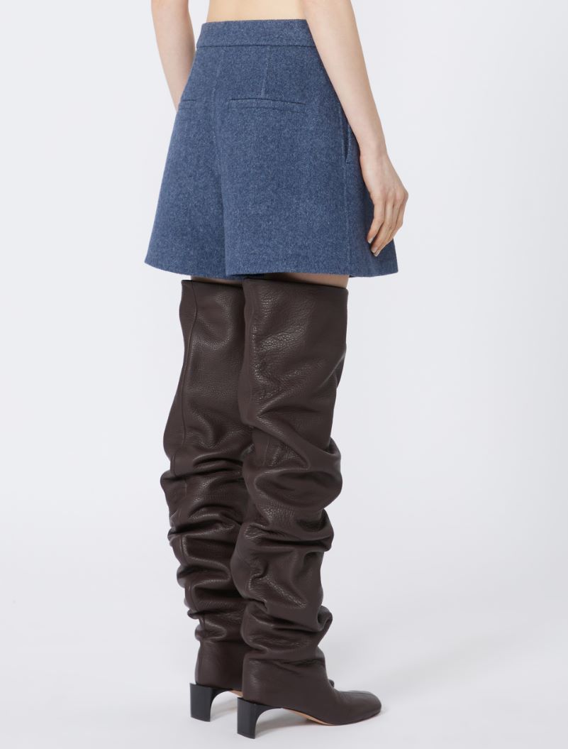 Wool Bermudas - RUNWAY - NAVY - Sportmax - 3