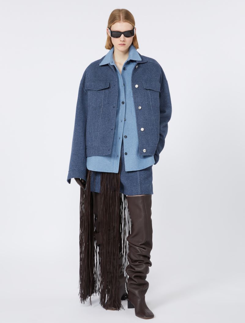 Wool Bermudas - RUNWAY - NAVY - Sportmax