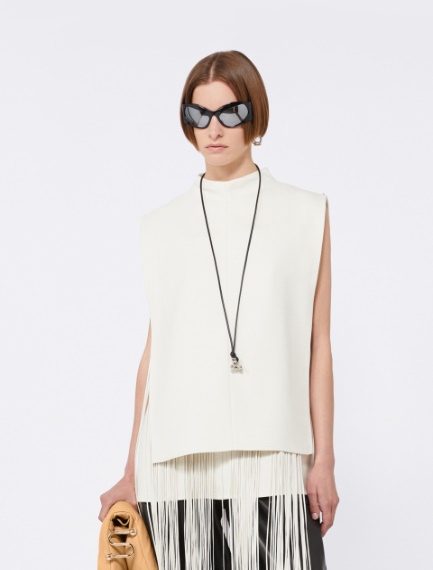 Top smanicato con frange - ROSA - Sportmax