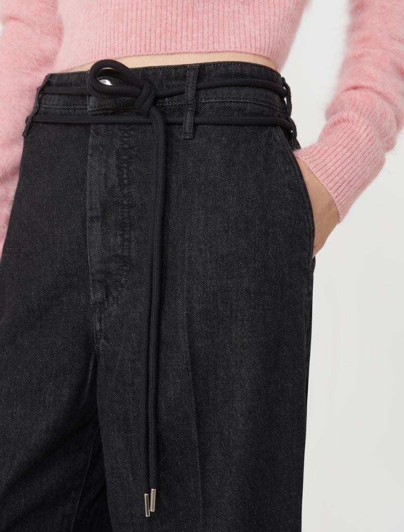 Jeans con cintura - NERO - Sportmax - 4