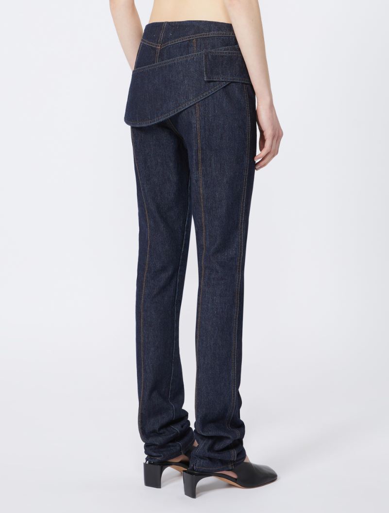 Pantalone aderente con cintura - RUNWAY - BLU - Sportmax - 3
