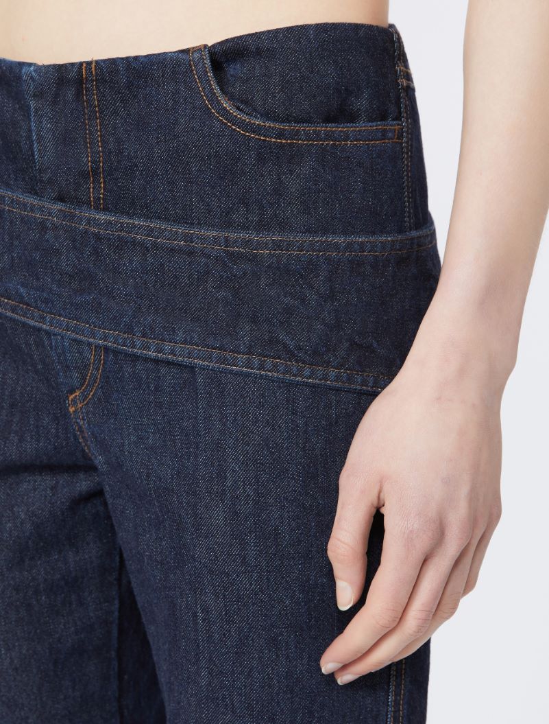 Slim-fit belted trousers - RUNWAY - NAVY - Sportmax - 4