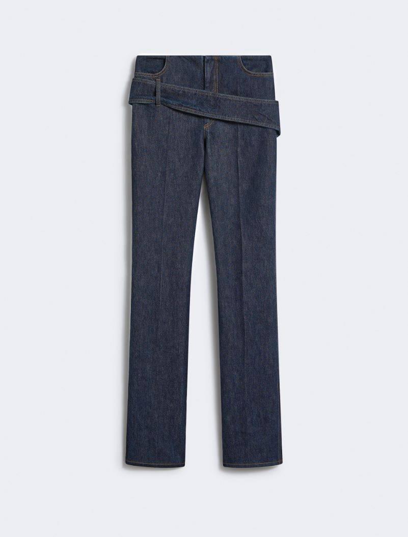 Pantalone aderente con cintura - RUNWAY - BLU - Sportmax - 6
