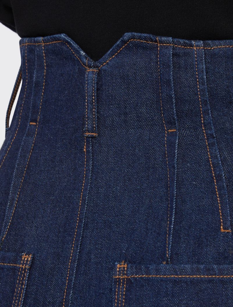 High-waisted denim trousers - MIDNIGHTBLUE - Sportmax - 5