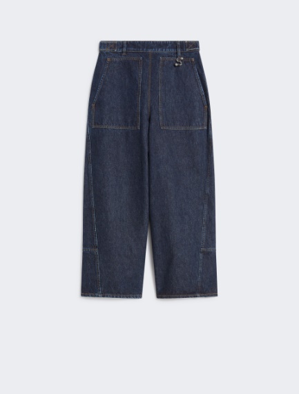 Cropped denim trousers - MIDNIGHTBLUE - Sportmax