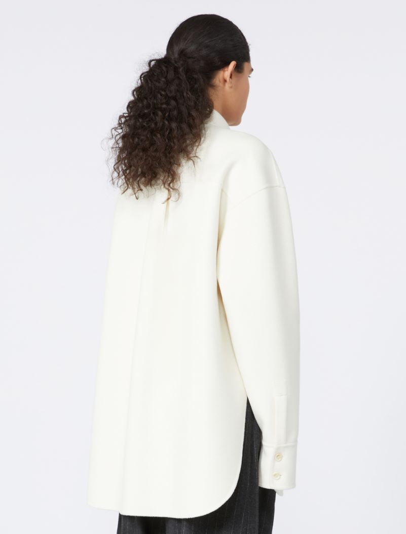 Oversized double cloth shirt - RUNWAY - MILK - Sportmax - 3